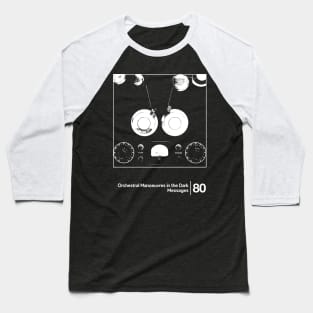 OMD - Messages / Minimal Style Graphic Artwork Design Baseball T-Shirt